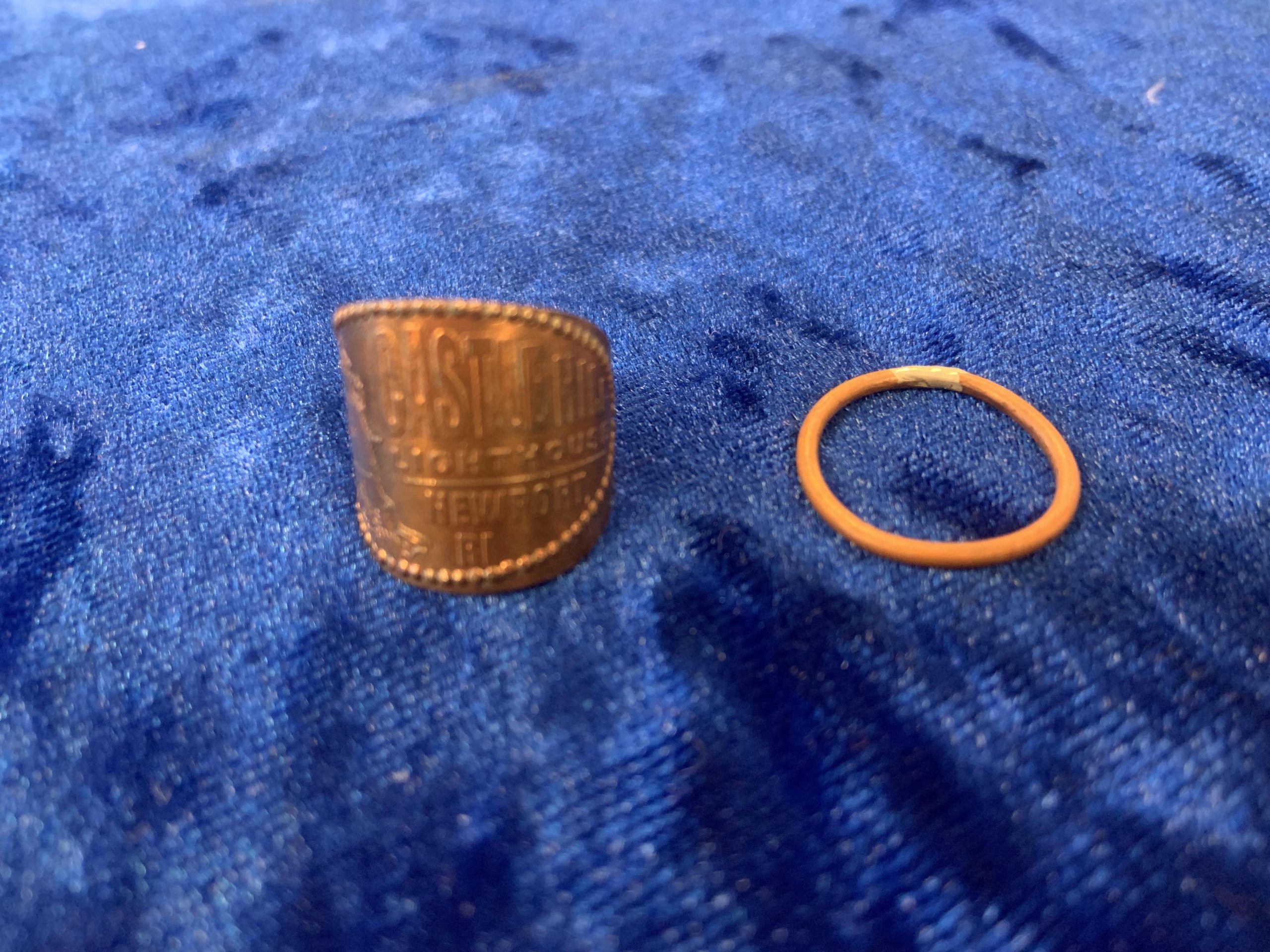 press penny ring